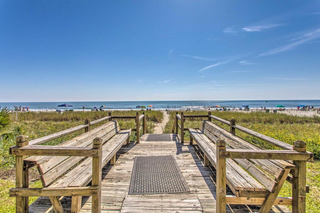 Beachy Condo With Pool Access And Steps To Boardwalk! شاطئ ميرتل المظهر الخارجي الصورة