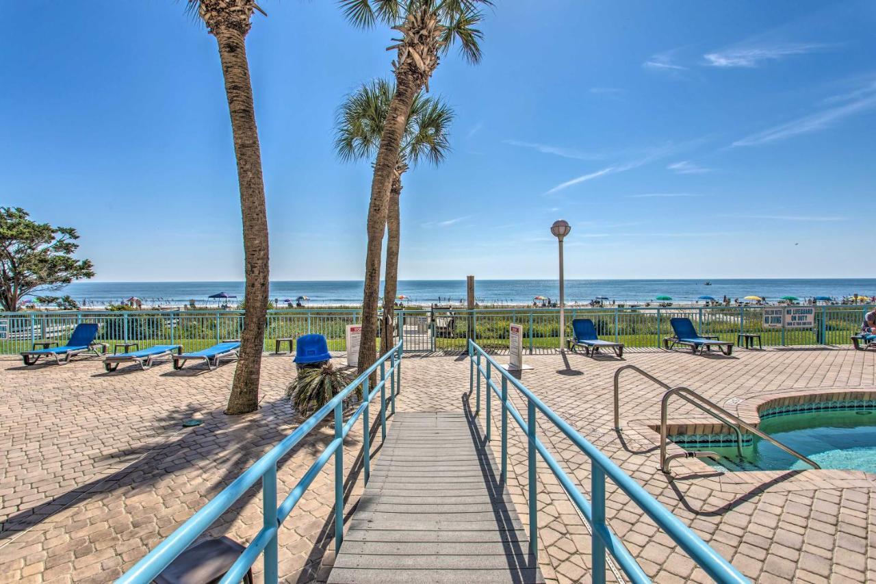 Beachy Condo With Pool Access And Steps To Boardwalk! شاطئ ميرتل المظهر الخارجي الصورة
